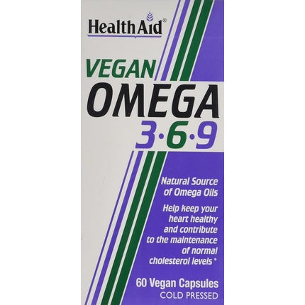 Vegan Omega 3-6-9 60 capsules, Healthaid