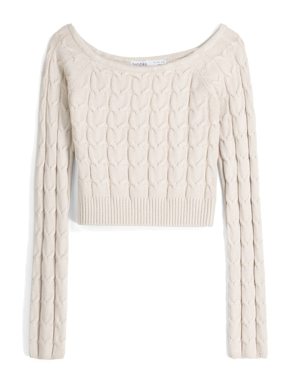 Sweater Bershka, cream