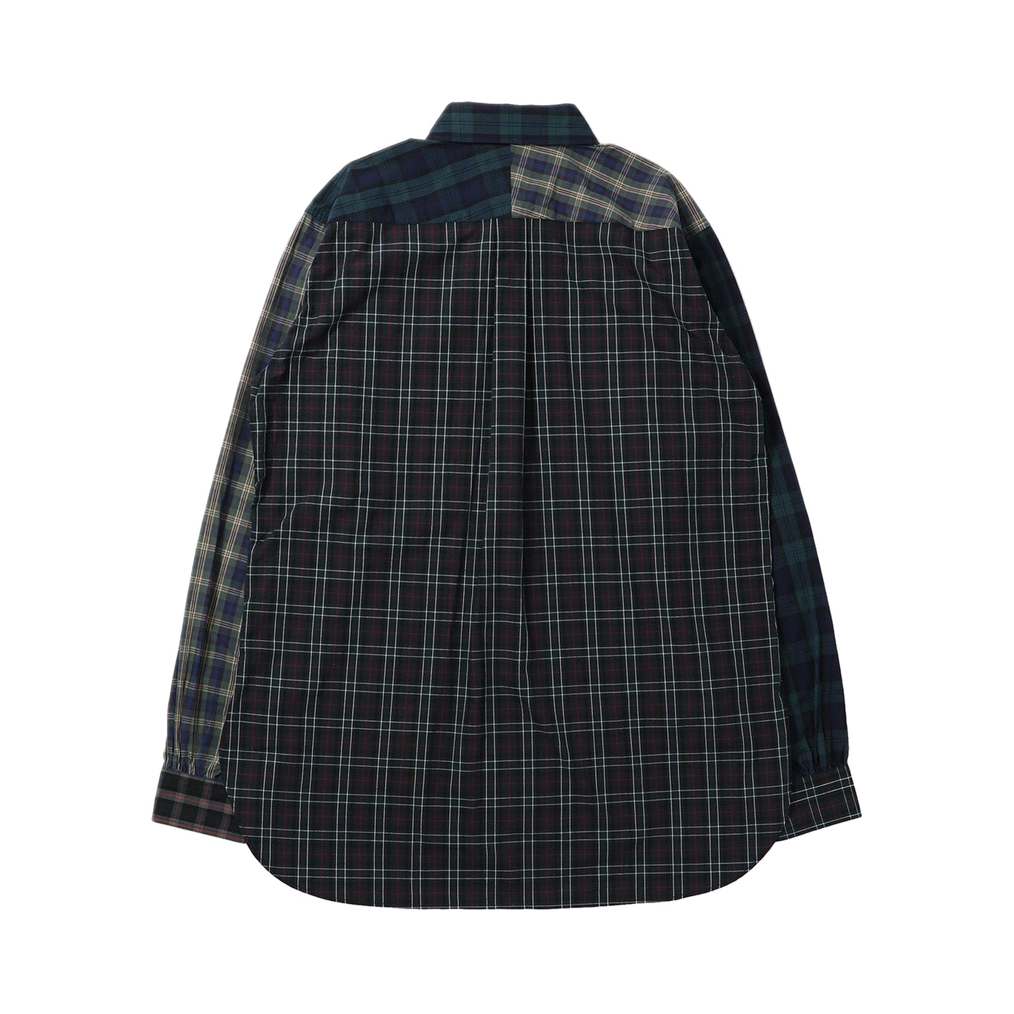 Needles BD EDW check shirt, navy blue