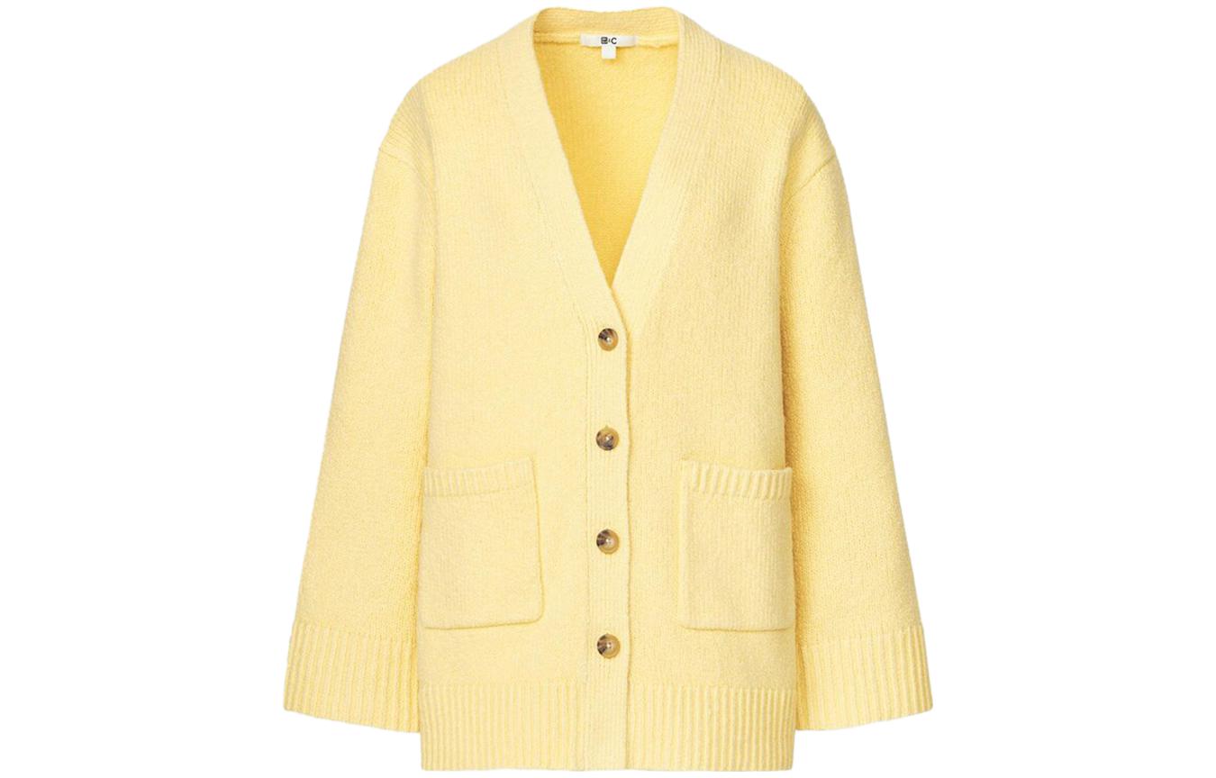 X Clare Waight Keller Co-branded Collection Women's Knitwear Light Yellow Uniqlo