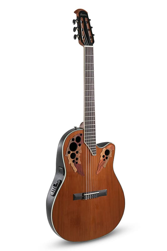 Acoustic Guitar Ovation CE44C-4A Celebrity Elite Mid Depth Nylon 6-String Acoustic-Electric Guitar w/Gig Bag