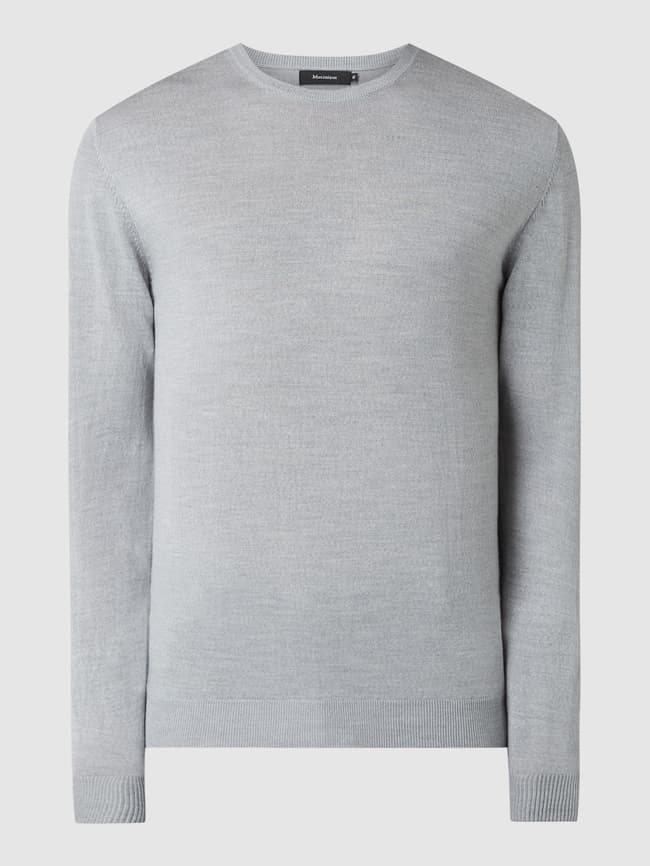 Merino wool sweater model "Margrate" Matinique, gray