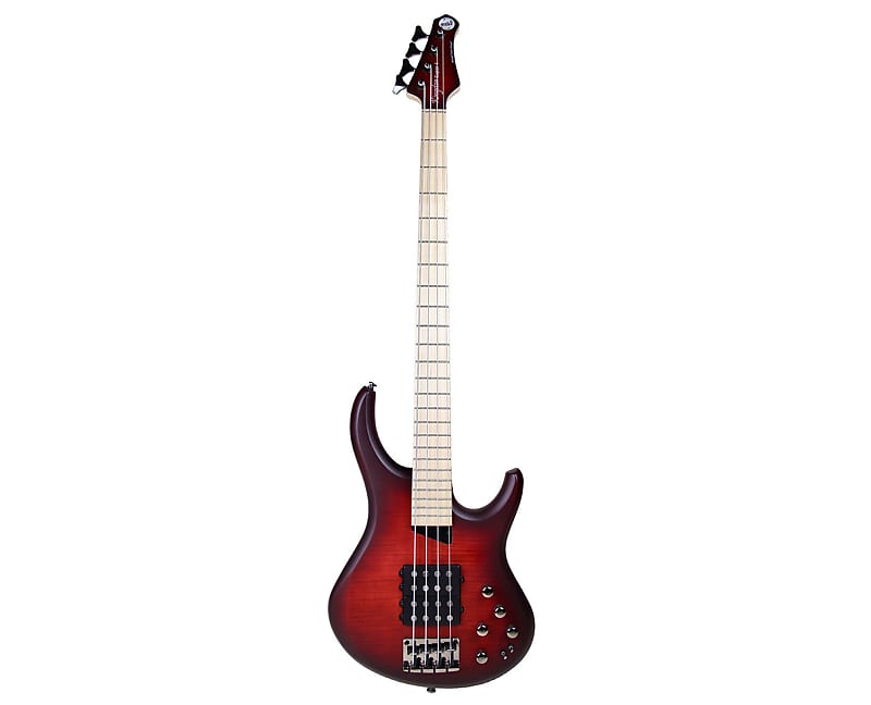 جيتار باس MTD Kingston Super 4 4-String Bass Guitar - Dr. Brown's Burst w/ Maple FB