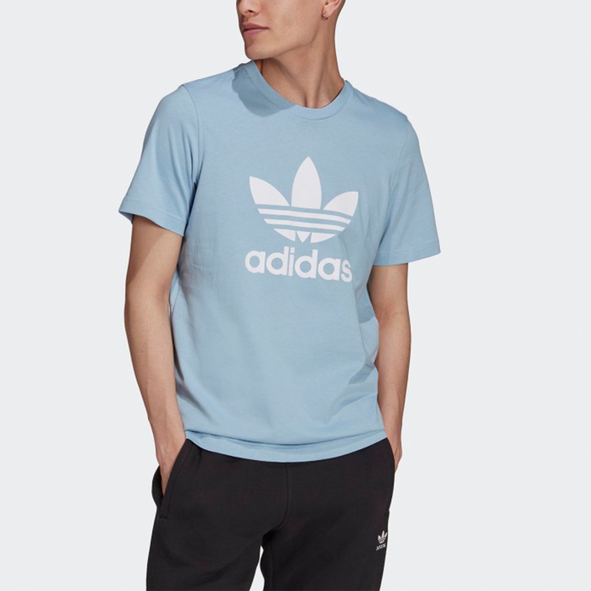 Adi Color T-shirt men's sky blue Adidas Originals, blue