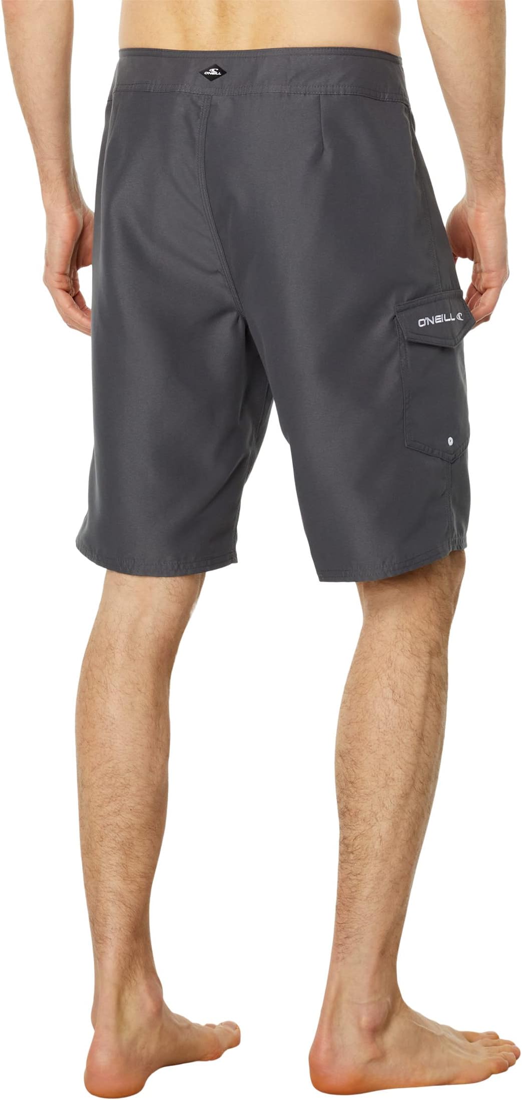 Santa Cruz Solid 2.0 O'Neill Board Shorts, Anthracite/White