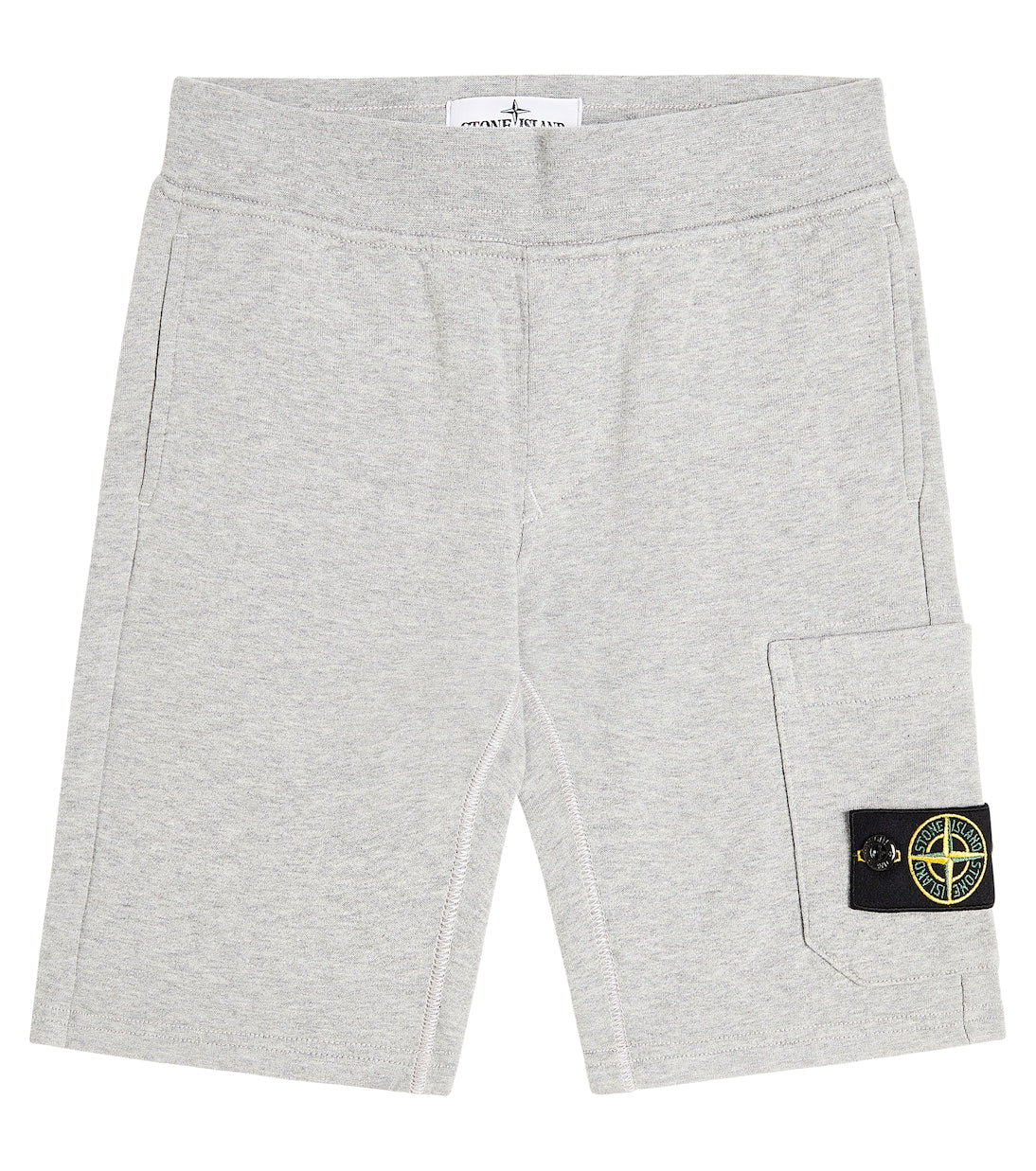 Stone Island Junior Cotton Jersey Shorts, Gray