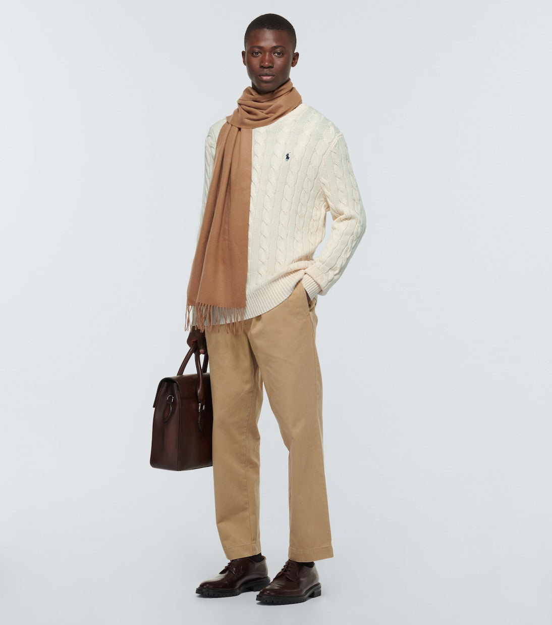 Polo Ralph Lauren Cotton Knitted Sweater, Neutral