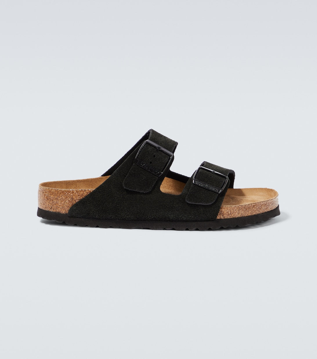 Arizona Birkenstock Suede Sandals, Black