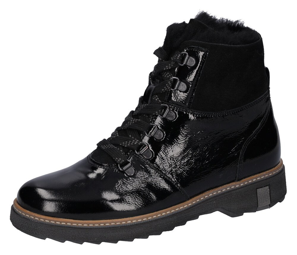 Waldläufer lace-up ankle boots, black