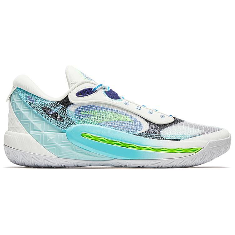 Tide 6 Men's Low Top Basketball Shoes Paper Elizabeth/Charm Blue Anta