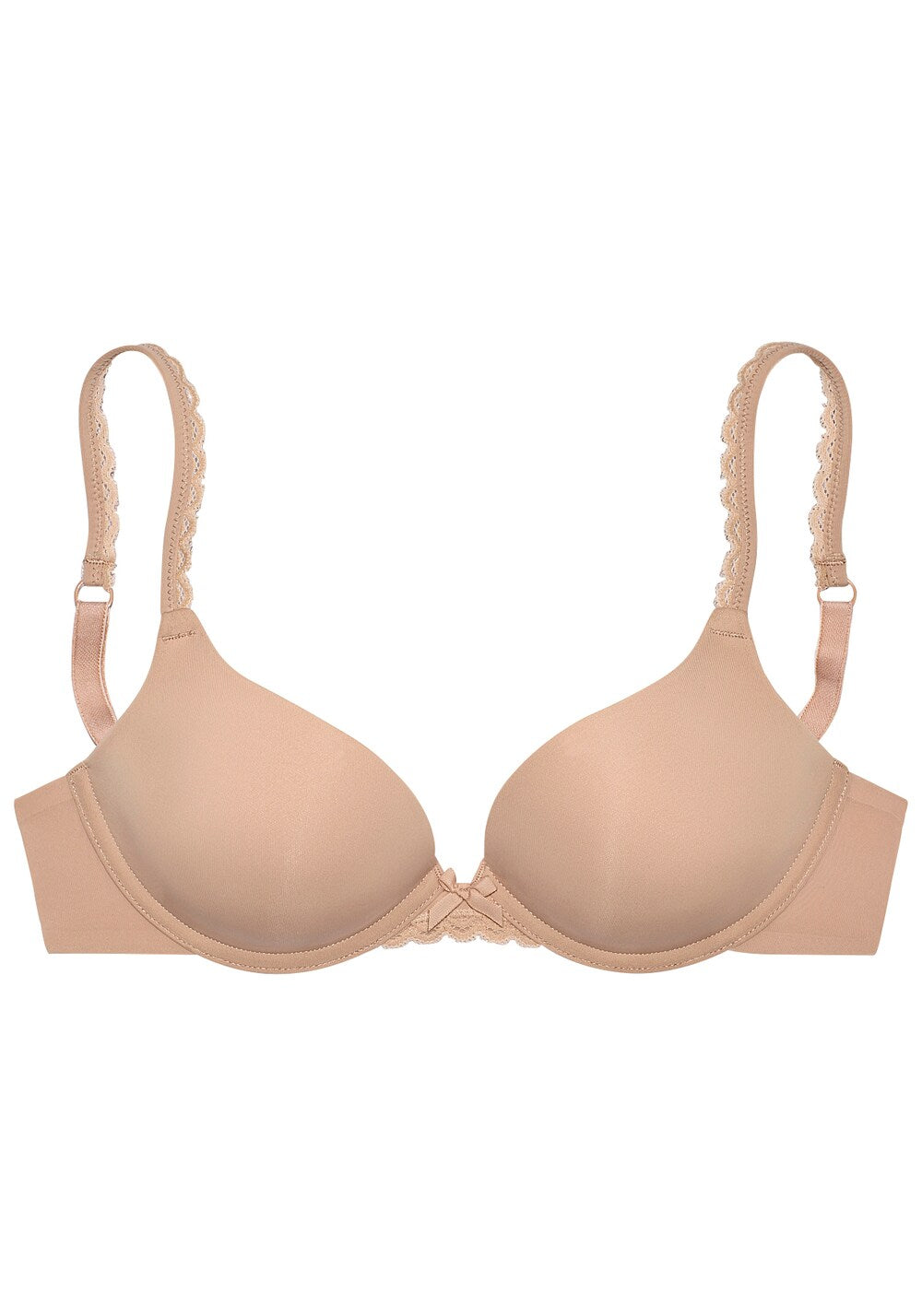 Sliver push-up bra, beige