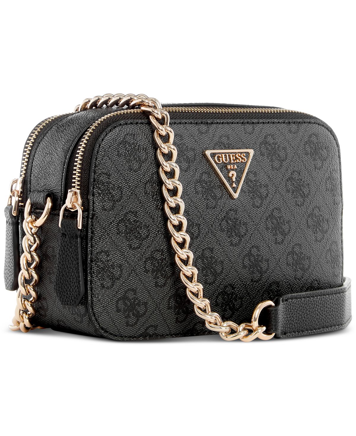 Small shoulder bag with camera Noelle 4G Basique Monogram GUESS