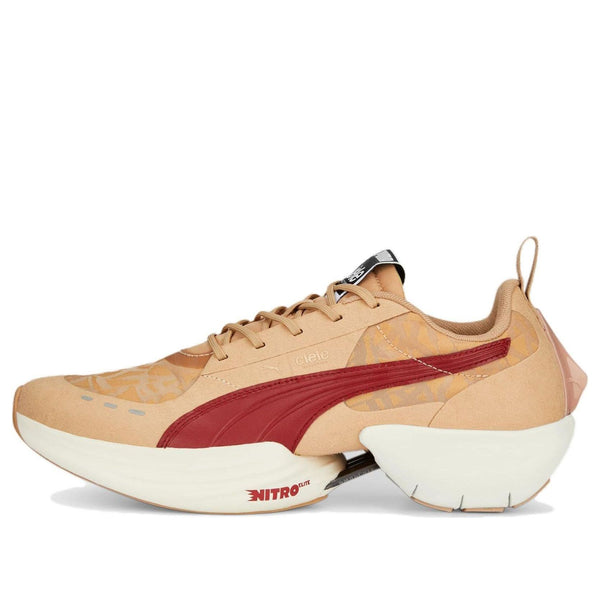 Puma Running Fast-r Nitro Elite x Ciele 'Dusty Tan' Sneakers, dusty tan/red