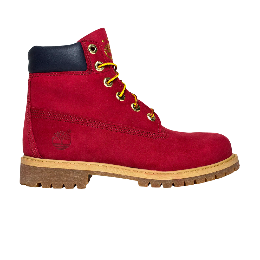 حذاء Timberland Premium Junior مقاس 6 بوصات، أحمر