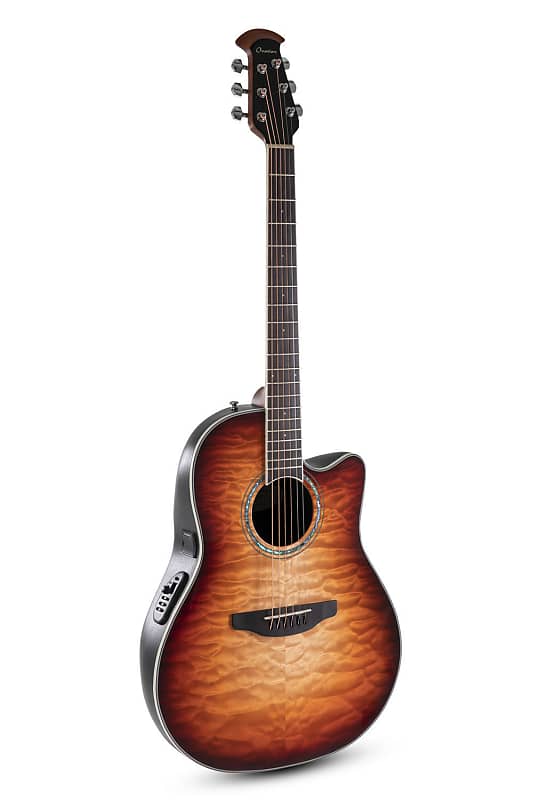 Acoustic Guitar Ovation CS24X-7C Celebrity Standard Mid Depth Cutaway Nato Neck 6-String Acoustic-Electric Guitar w/Gig Bag