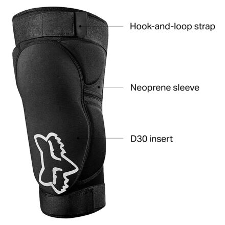 D3O Fox Racing Knee Pad Release, Black