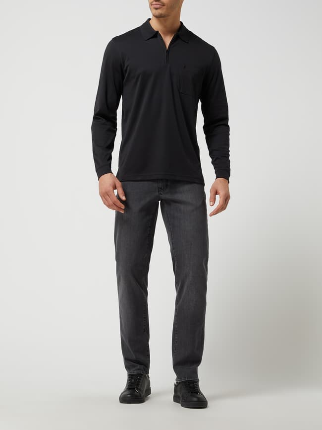 Straight-leg jeans with stretch, model "Cadiz" Brax, dark gray