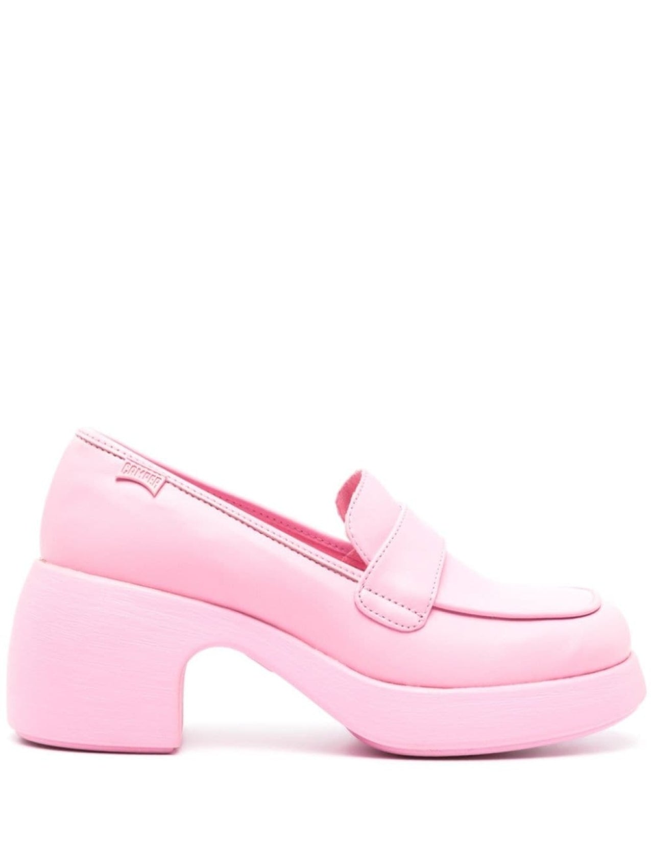 Camper Thelma 67 Block Heel Loafers Pink