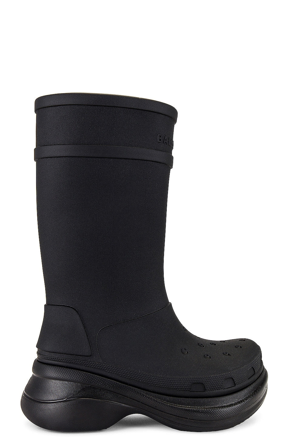 Balenciaga Crocs boots, black