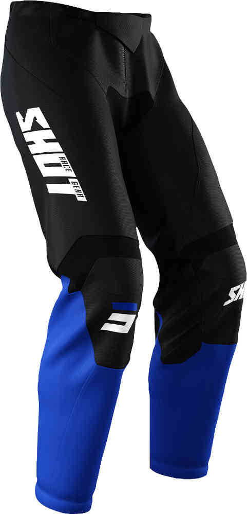 Draw Burst Shot Motocross Pants, Black/Blue