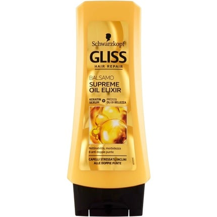 Schwarzkopf Gliss Supreme Oil Conditioning elixir for damaged and frizz-prone hair , 200 ml, Testanera