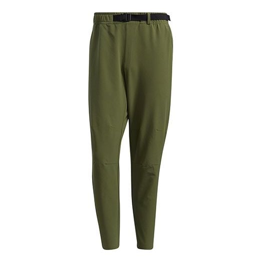 بنطلون رياضي adidas Th Pnt Wv Funct Running Sports Woven Long Pants باللون الأخضر والأخضر