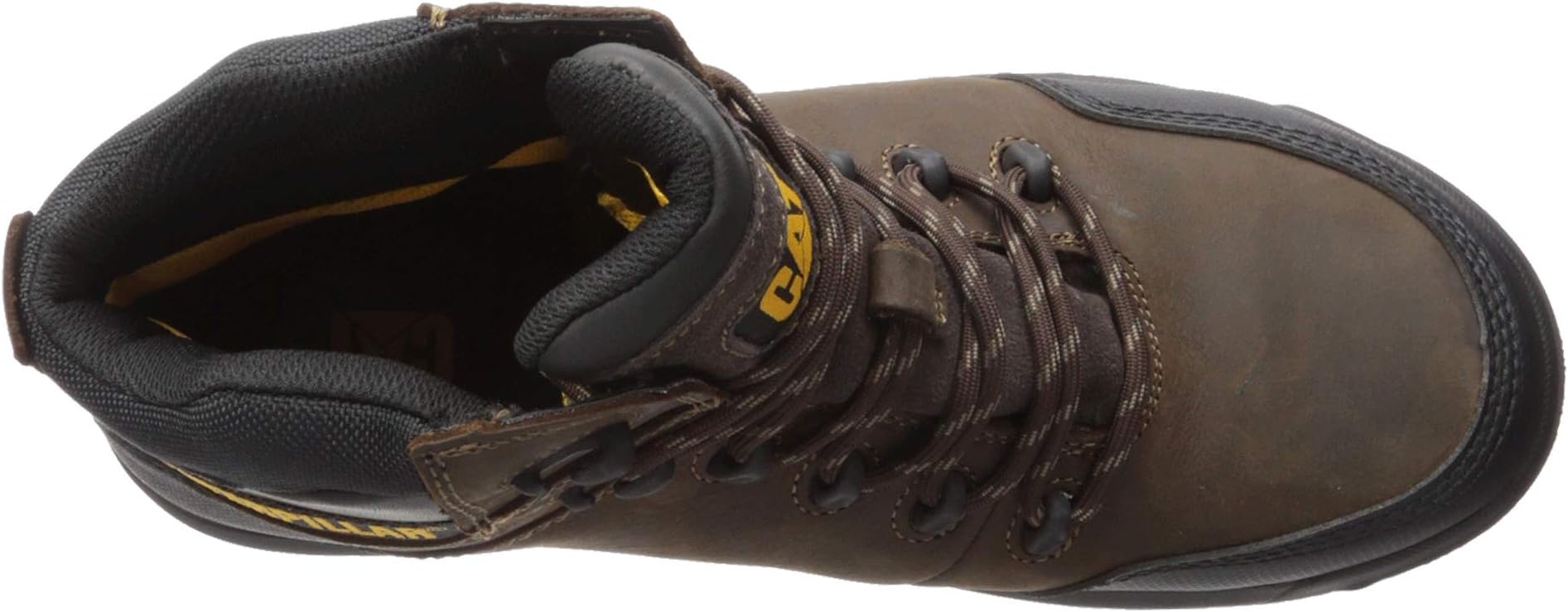 Work shoes waterproof with a composite toe Resorption Waterproof Composite Toe Caterpillar color Seal Brown Leather