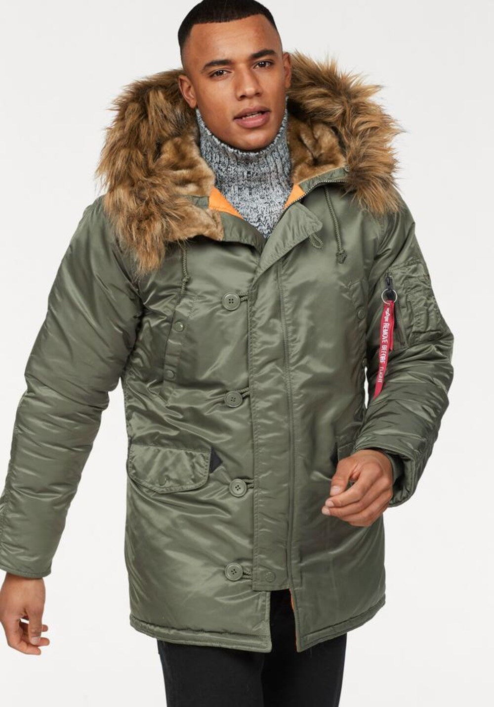 سترة شتوية Alpha Industries N3B VF 59، زيتوني