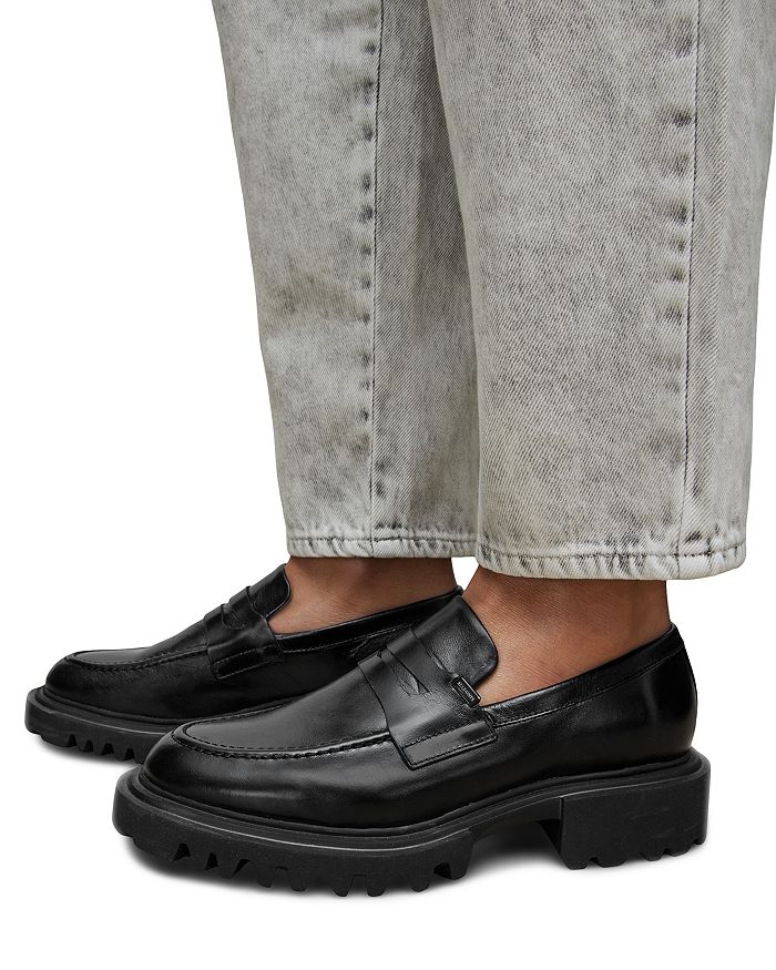 Women's Lola Penny Loafer Flat Loafers ALLSAINTS