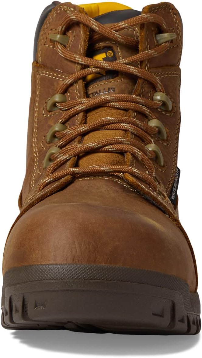 Work shoes Resorption CT WP Caterpillar, Leather Brown color