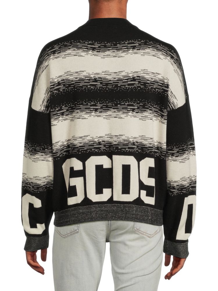 Sweatshirt with Gcds logo, black