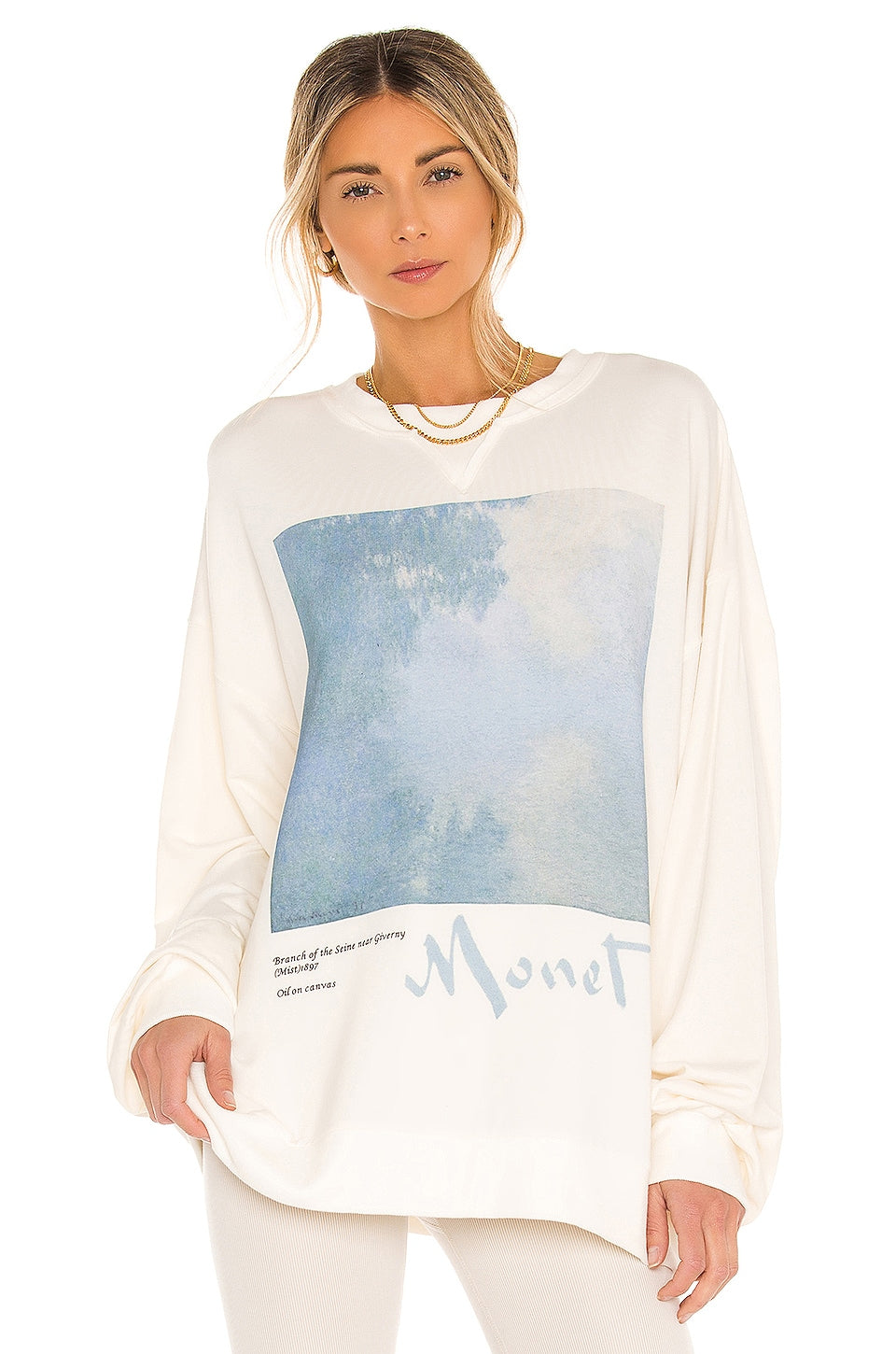 Selkie The Pillow Sweater in Monet Collector White