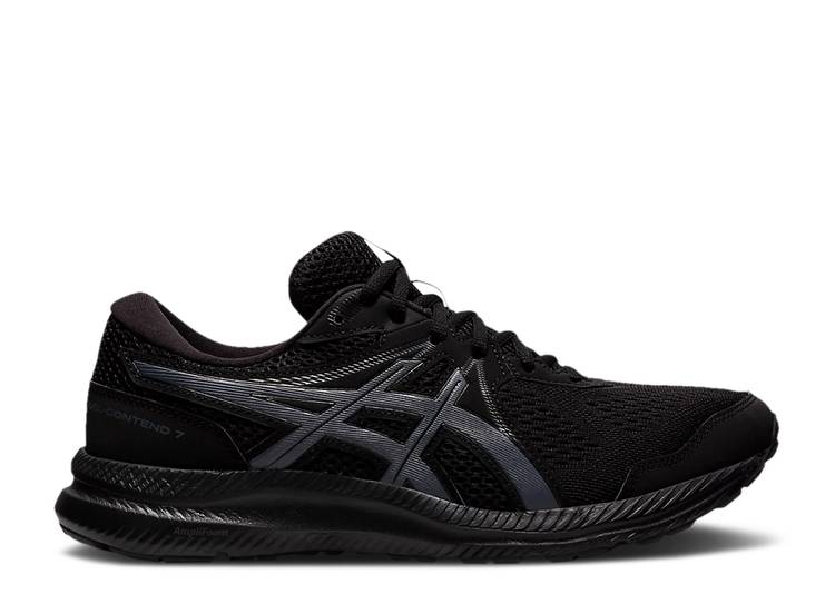 ASICS GEL CONTEND 7 4E WIDE 'BLACK CARRIER GRAY' sneakers, black