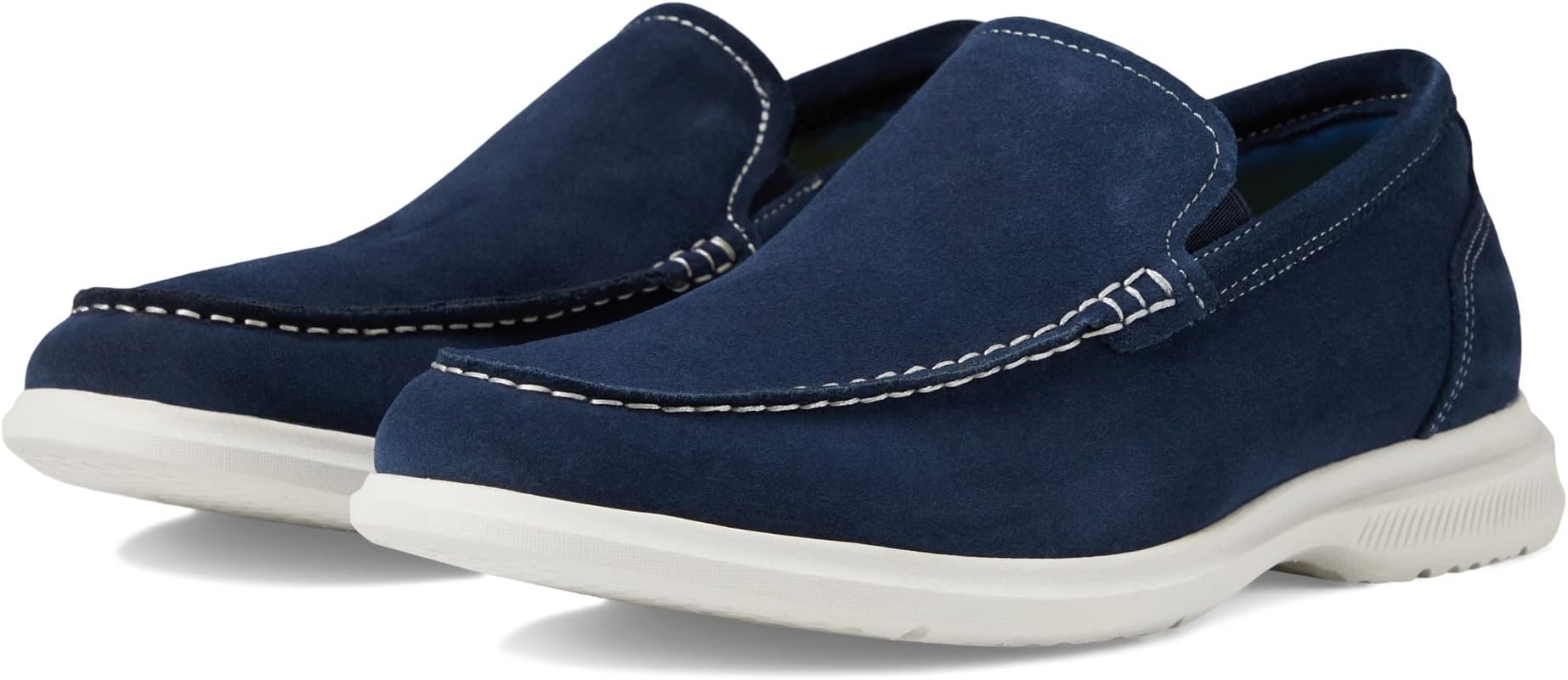 Hamptons Moc Toe Venetian Loafer Florsheim, Navy Suede