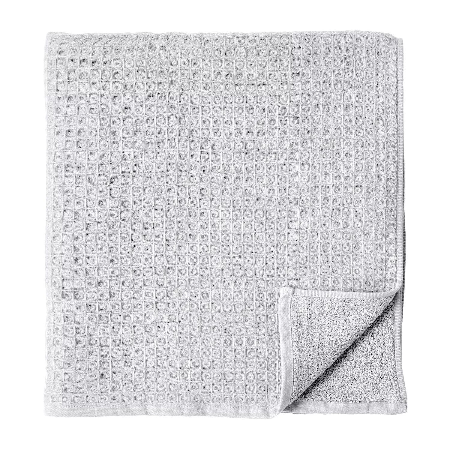 Uchino Waffle Twist Bath Towel Set, 6 Pieces, Gray