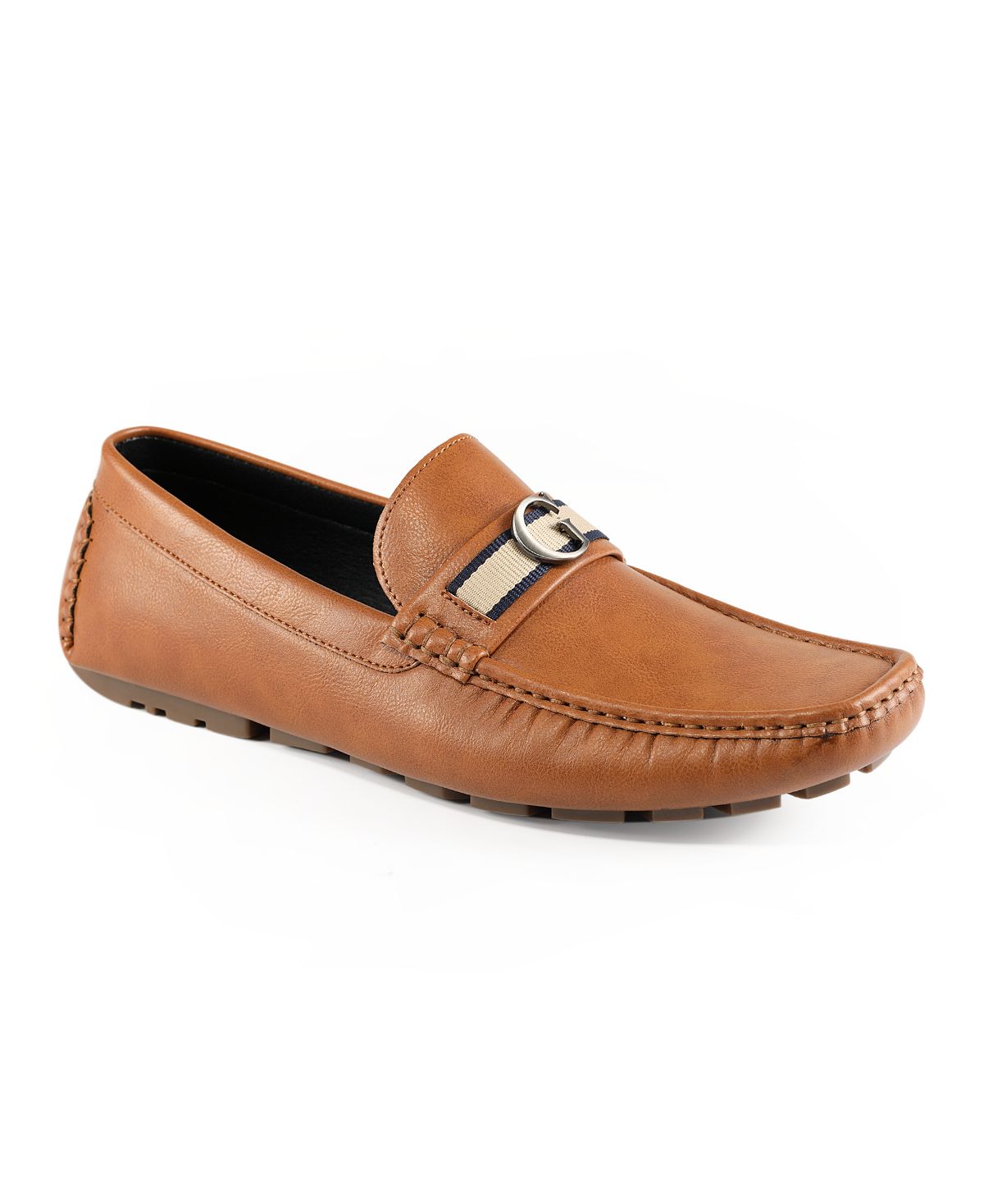 GUESS Men's Aurolo Moc Toe Slip On Driving Loafers