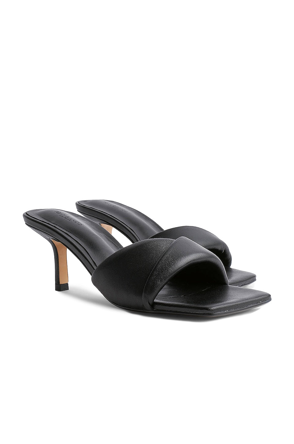 Tony Bianco Alexa Mules, Black Nappa