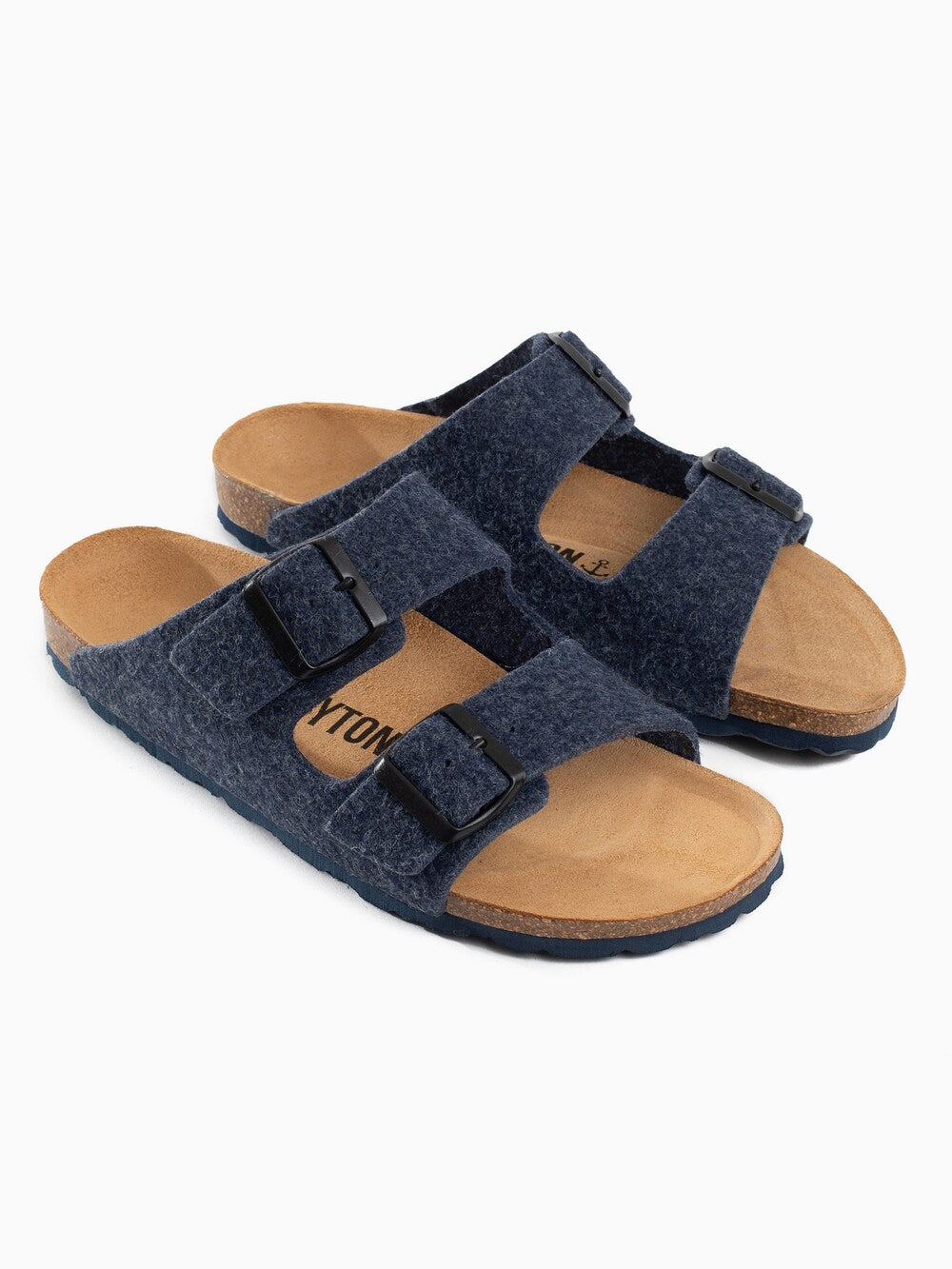 Bayton Hawaii mules, navy blue