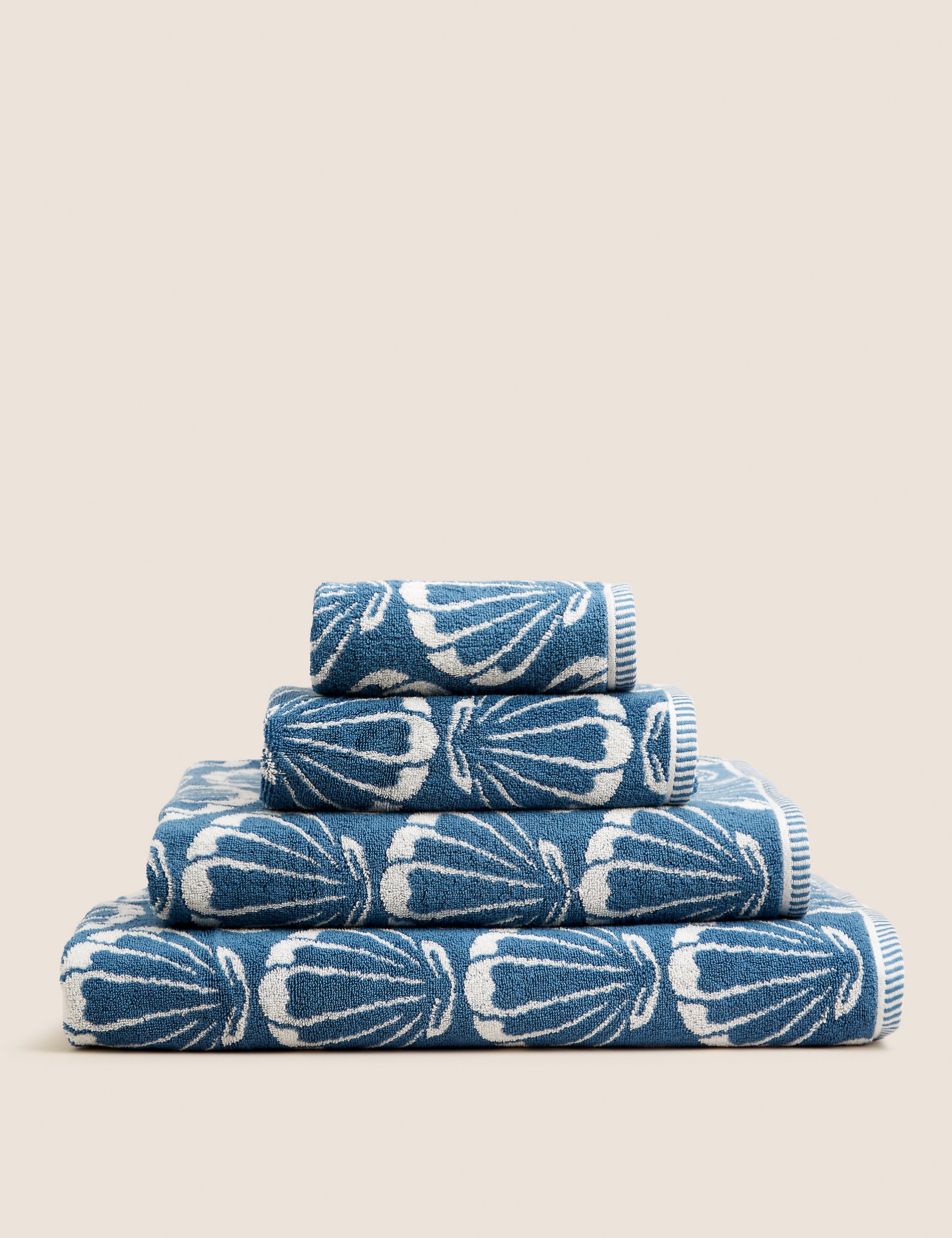 Marks & Spencer pure cotton towel, blue