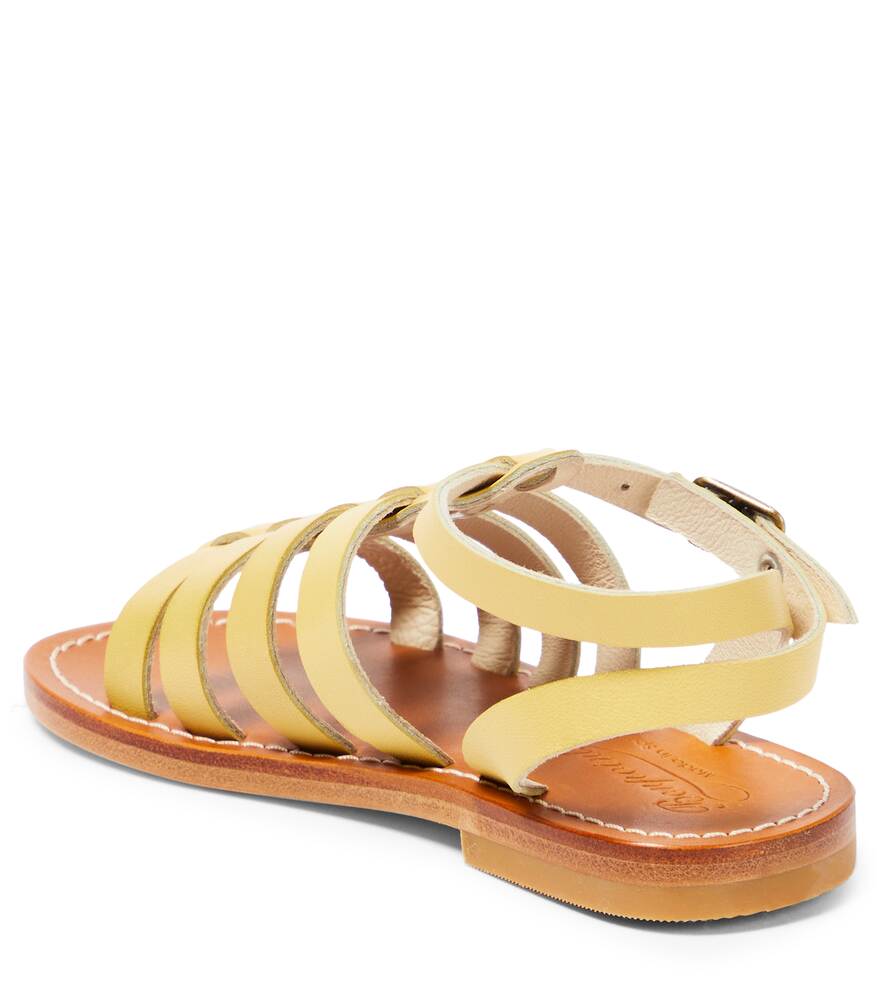 Bonpoint leather sandals, yellow