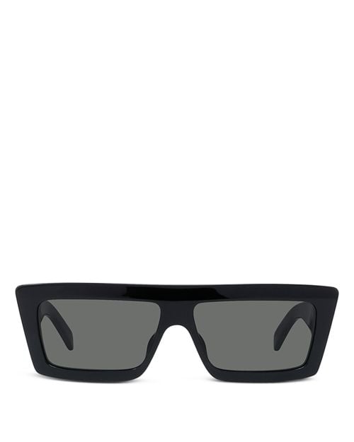 Monochroms Rectangular Sunglasses, 57mm CELINE, Black