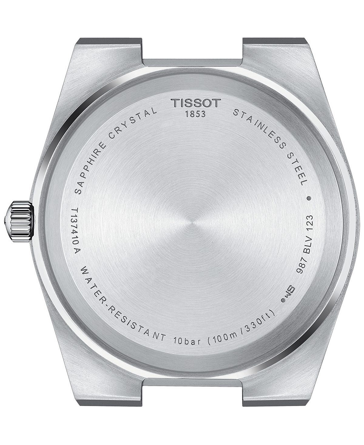 ساعة PRX للرجال بحزام جلدي أزرق، 40 مم من Tissot