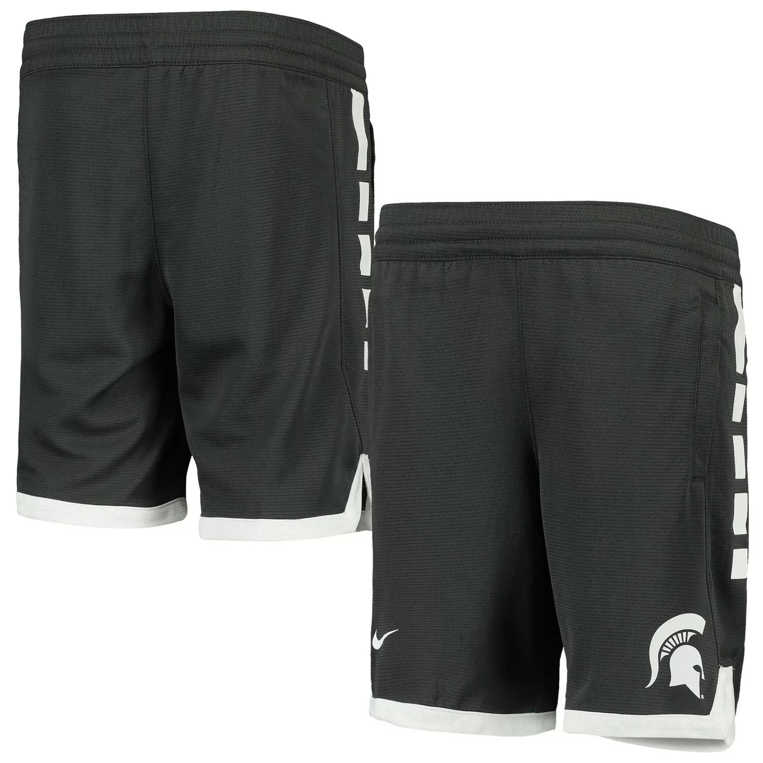 Nike Youth Anthracite Michigan State Spartans Elite Performance Nike Shorts