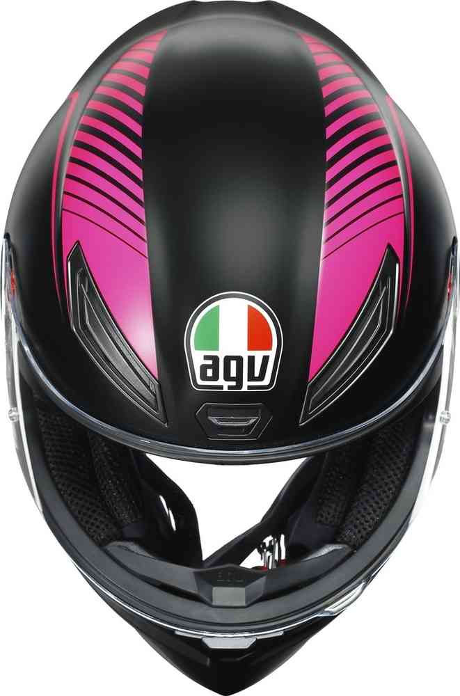 Warm-up helmet K-1 AGV, black/pink