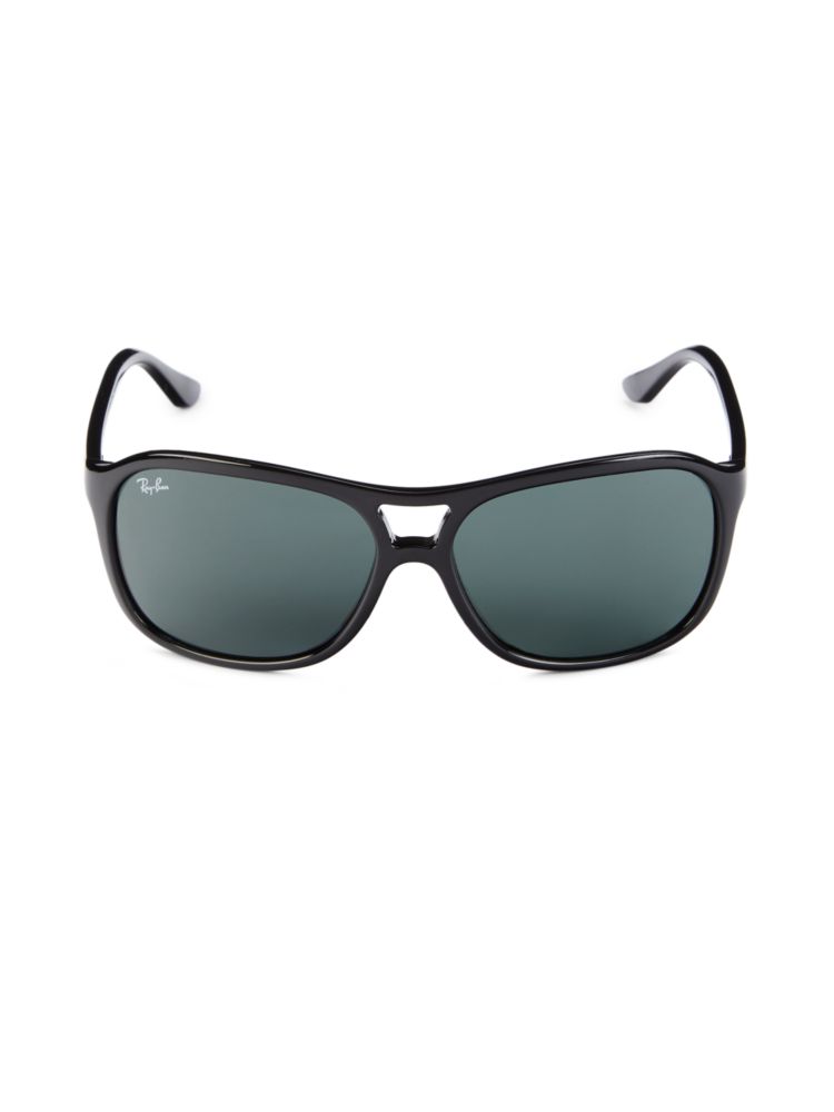 Oval sunglasses 60MM Ray-Ban, black