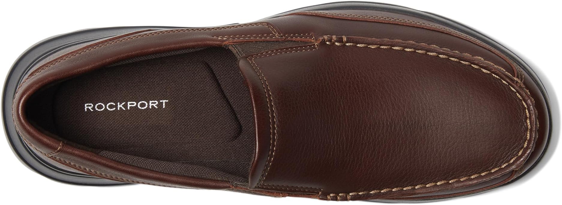 Junction Point Slip-On Rockport Loafers, Chocolate