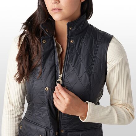 جاكيت Wray Gilet للنساء من Barbour، باللون الأسود