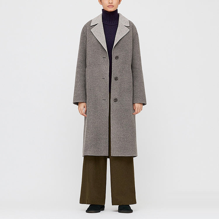 Jw Anderson Co-Branded Coat, Women's, Gray Uniqlo