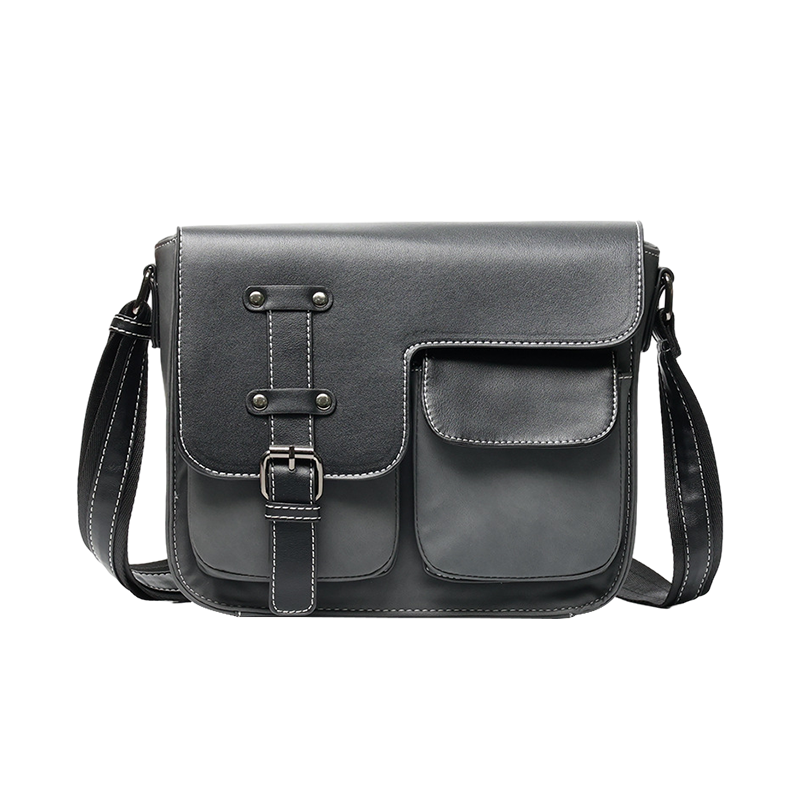 Alni Bitton Men's Shoulder Bag, Grey