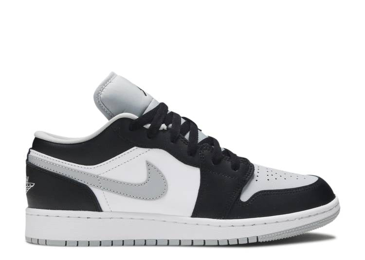 حذاء رياضي AIR JORDAN 1 LOW GS 'SMOKE GRAY'، أسود